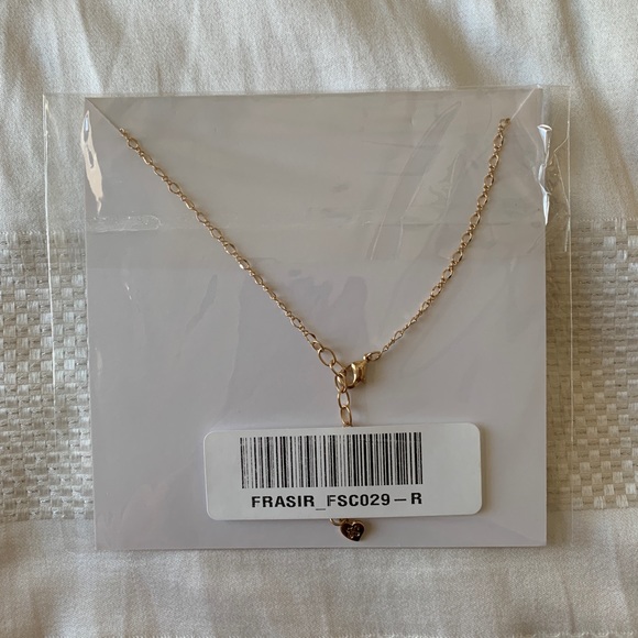 CZ & 14k Gold Charm Necklace - Fraiser Sterling - Picture 2 of 5